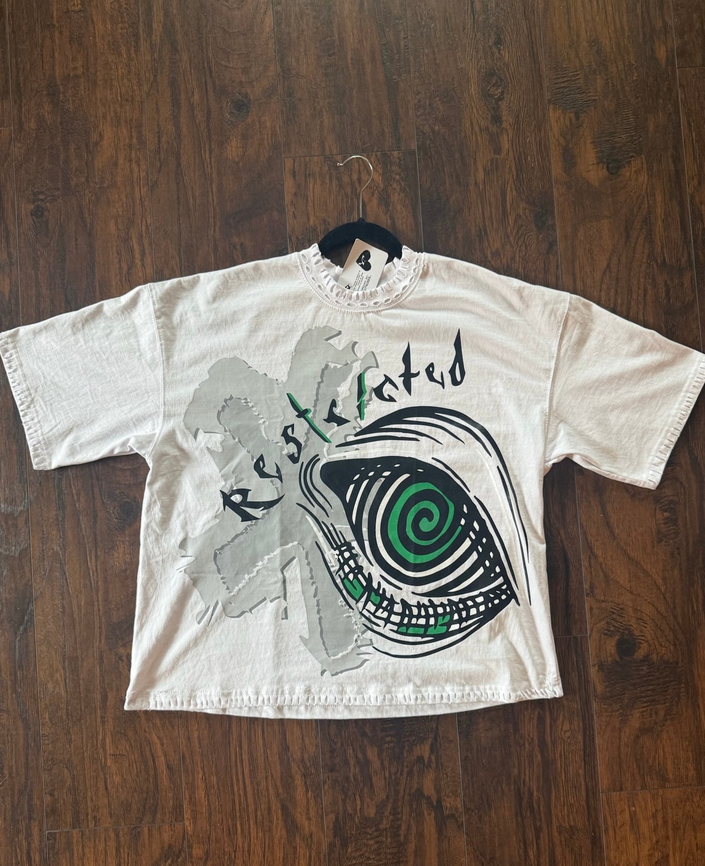 “RESTR¡CTED” TEE (WHITE)